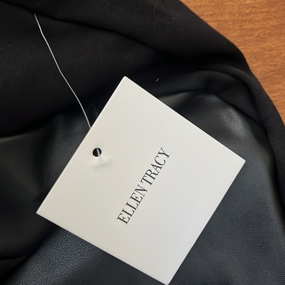 Ellen Tracy Vegan Faux Leather Pant - Picture 13 of 13